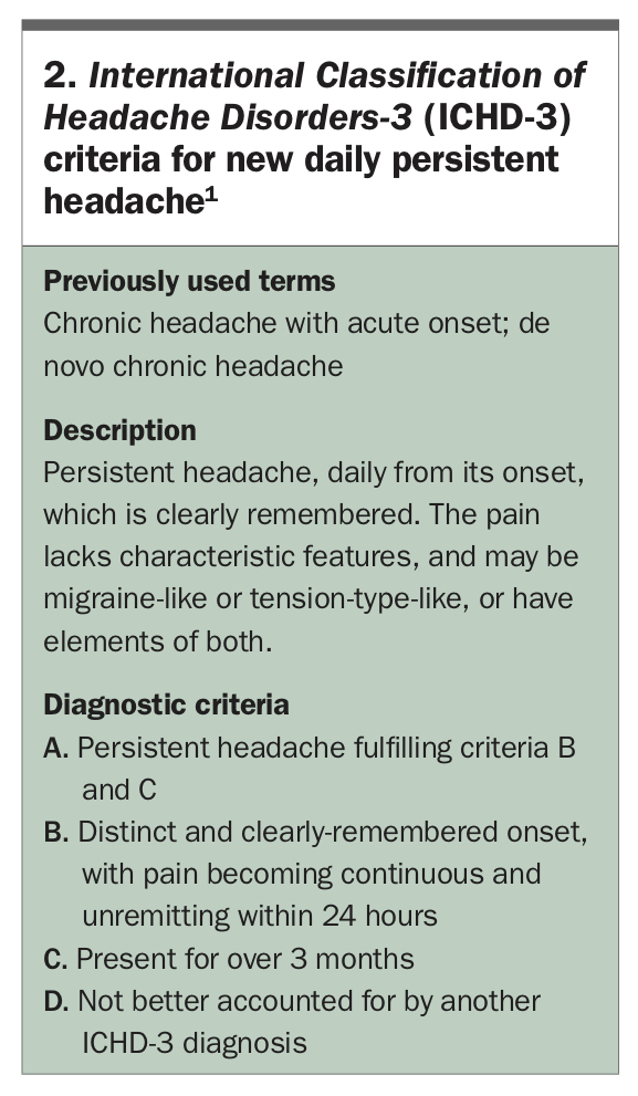 New daily persistent headache. If you don’t ask they won’t tell Pain